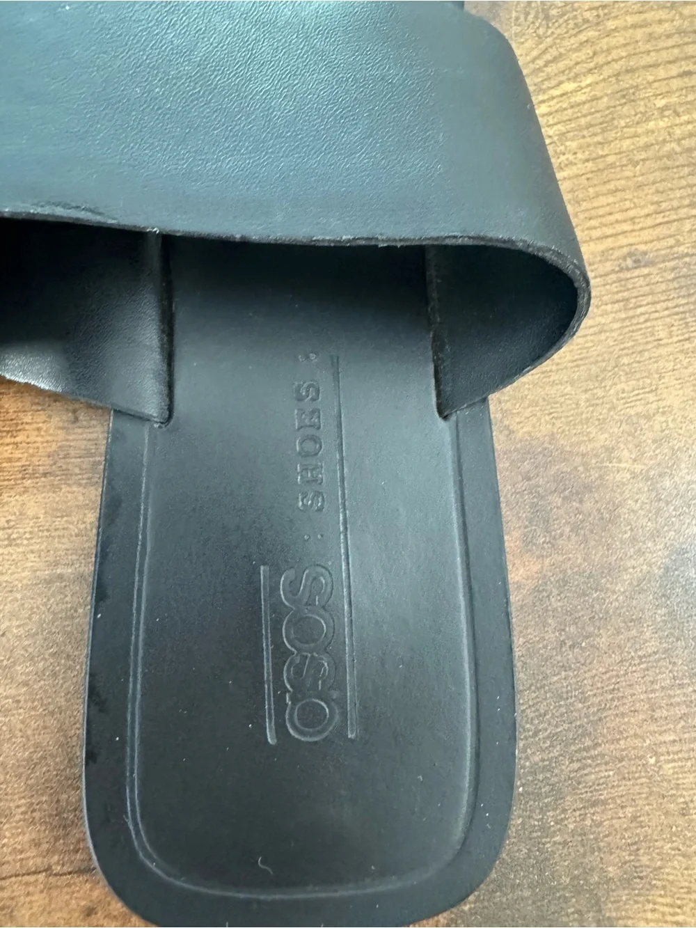 ASOS Black Leather Women’s Thong Sandals